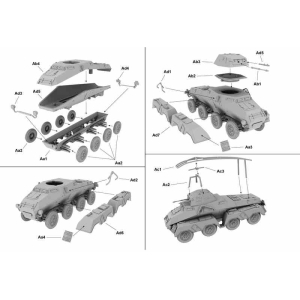 First to Fight PL1939-070 - Sd.Kfz. 232 8-rad Niemiecki Ciężki Samochód Pancerny