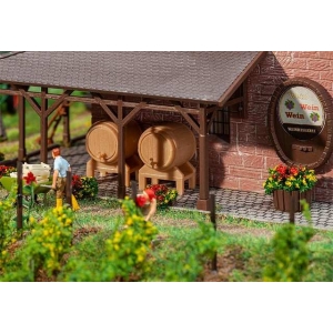 Faller 180972 - 2 drewniane beczki i 2 kadzie