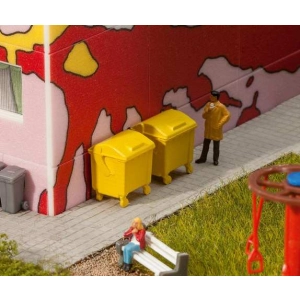 Faller 180913 - Kontenery na śmieci żółte 2 szt.