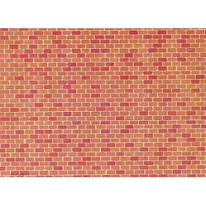 Faller 170608 - Karton modelarski, czerwona cegła