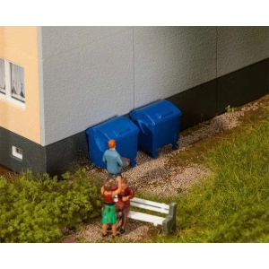 Faller 180914 - Kontenery na śmieci niebieskie 2 szt.