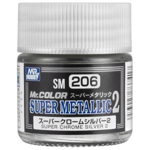 Mr.Hobby SM-206 Super Chrome Silver 2 18ml