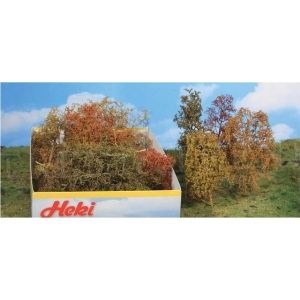 Heki 1673 - Drzewa liściaste i krzewy , jesienna zieleń