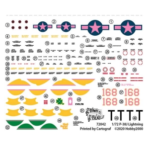 Hobby 2000 72042 - P-38J Lightning Pacific 1944