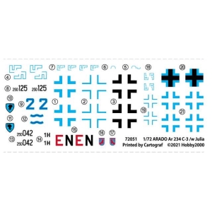 Hobby 2000 72051 - Arado Ar 234 C-3 w/ Ar E381 Julia