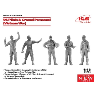 ICM 48087 - US Pilots & Ground Personnel (Vietnam War) (5 figures)