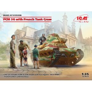 ICM 35338 - FCM 36 with French Tank Crew