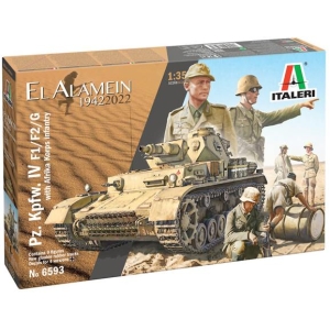 Italeri 6593 - Pz.Kpfw. IV Ausf.F1/F2/G with Afrika Korps Infantry