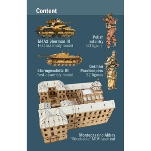 Italeri 6198 - Montecassino Abbey 1944 Breaking the Gustav Line - BATTLE SET