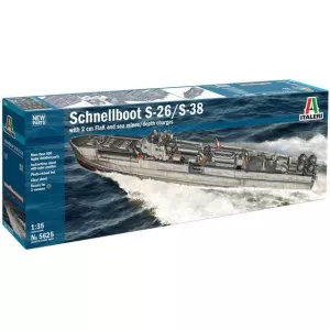 Italeri 5625 - Schnellboot S-26 / S-38  with 20 mm FlaK  and sea mines /depth charges