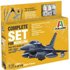 Italeri 72009 - Complete Set for Modeling F-16 C/D Night Falcon