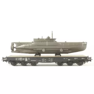 Liliput 240067 -  Wagen-Set III 2tlg U-Boot-Transport Ep.II DR