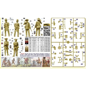 Master Box 35222 - Indian wars series, XVIII century, kit № 4 Fair exchange