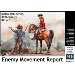 Master Box LTD 35217 - Indian Wars Series Enemy Movement Report XVIII century. Kit No. 3