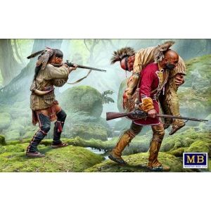Master Box LTD 35210 - “Wounded brother” Indian Wars series, XVIII century. Kit №2