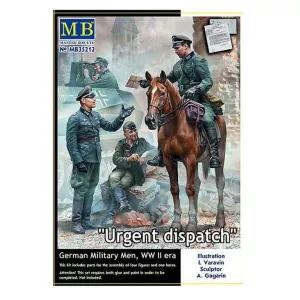 Master Box 35212 - "Urgent Dispatch" German Military Men, WWII era