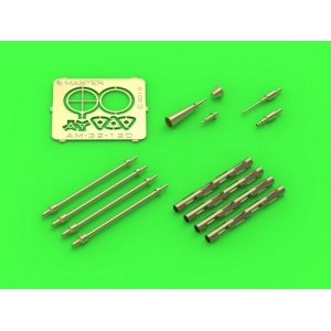 Master AM-32-120 - PZL P.11c  - zestaw detali - lufy karabinu wz. 33, celowniki oraz dysza Venturiego (do modelu IBG)