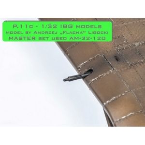 Master AM-32-120 - PZL P.11c  - zestaw detali - lufy karabinu wz. 33, celowniki oraz dysza Venturiego (do modelu IBG)