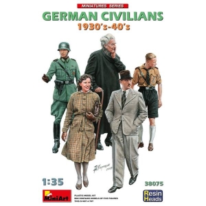 MiniArt 38075 - German Civilians 1930-40s. Resin Heads