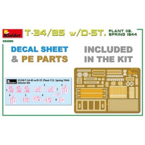 MiniArt 35290 - T-34/85 w/D-5T. Plant 112. Spring 1944