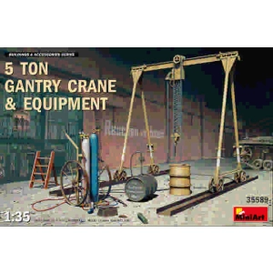 MiniArt 35589 - 5 Ton Gantry Crane and Equipment