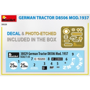 MiniArt 38029 - German Tractor D8506 Mod. 1937 Lanz Bulldog