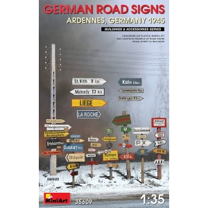 MiniArt 35609 - German Road Signs Ardennes, Germany 1945
