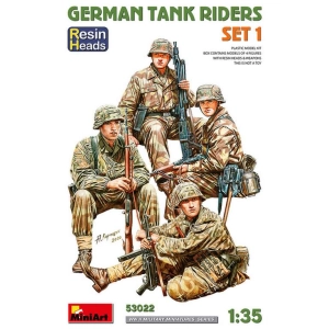 MiniArt 53022 - German Tank Riders Set 1 RESIN HEADS