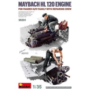 MiniArt 35331 - Maybach HL 120 Engine for Panzer III/IV Family w/Repair Crew