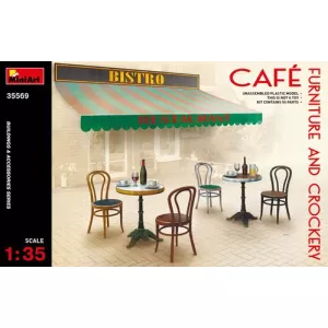 MiniArt 35569 - CAFé FURNITURE & CROCKERY