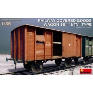 MiniArt 35288 - Railway Covered-Goods Wagon 18t ''NTV'' Type