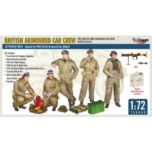 Mirage Hobby 720009 - British Armoured Car Crew - WW2 British Army Armoured Car Crew Winter 1944/45
