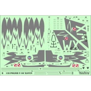 Model Maker D72138 - Polish F-16C RAVEN 100th Anniversary of Polish Air Force