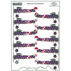 Model Maker D48114 - Fokker E.V/D.VII in Polish service