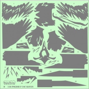 Model Maker D72138 - Polish F-16C RAVEN 100th Anniversary of Polish Air Force