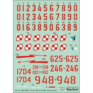 Model Maker D48025 - MiG-17/Lim-5/6 in Polish service vol.1