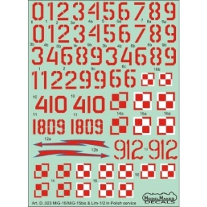 Model Maker D48023 - MiG-15/15bis & Lim-1/2 in Polish service