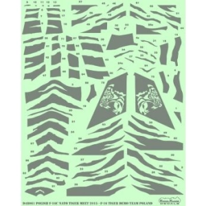 Model Maker D48061 - Polish F-16C NATO Tiger Meet 2015 - F-16 Tiger Demo Team Poland