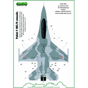 Model Maker D48073 - Polish F-16C/D Stencils