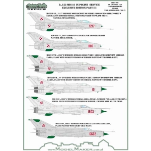 Model Maker D72152 - MiG-21 in Polish service exclusive edition part III