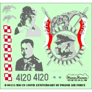 Model Maker D48124 - MiG-29 100th Anniversary of Polish Air Force