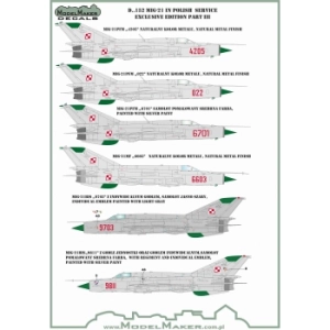 Model Maker D72152 - MiG-21 in Polish service exclusive edition part III