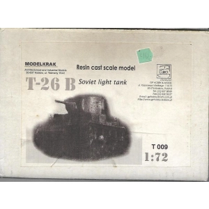 Modelkrak T009 - T-26B Soviet light tank
