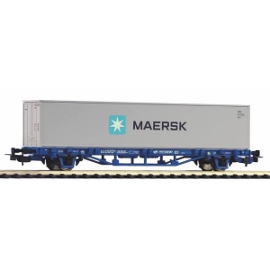 Piko 97162 - Wagon platforma Lgs579 ep.V PKP Cargo z kontenerem "Maersk"