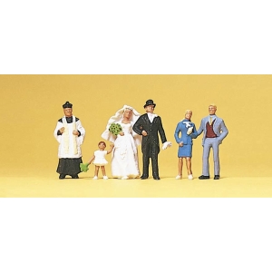 Preiser 10058 - Nowożeńcy, ksiądz katolicki