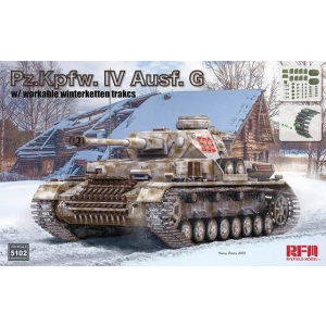RYEFIELD MODEL 5102 - Pz.Kpfw. IV Ausf. G w/ workable WINTERKETTEN trakcs
