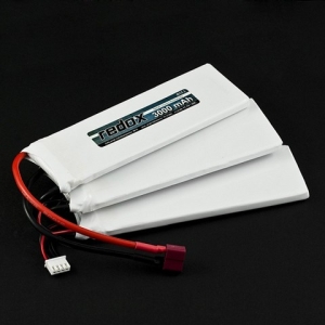 pakiet LiPo ASG 3000mAh/11,1V (20C) rozdzielony (1+1+1)