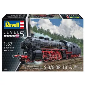 Revell 02168 - Schnellzuglokomotive Express Locomotive S3/6 BR18 & Tender