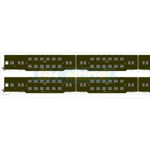 Rivarossi HRS4388 - Czterowagonowy zespół piętrowy Bhp-x, Bydgoszcz, PKP, Ep. Va