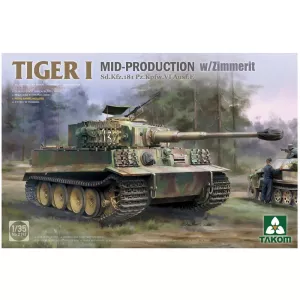 Takom 2198 - Tiger I Mid-Production w/Zimmerit Sd.Kfz. 181 Pz.Kpfw. VI Ausf. E